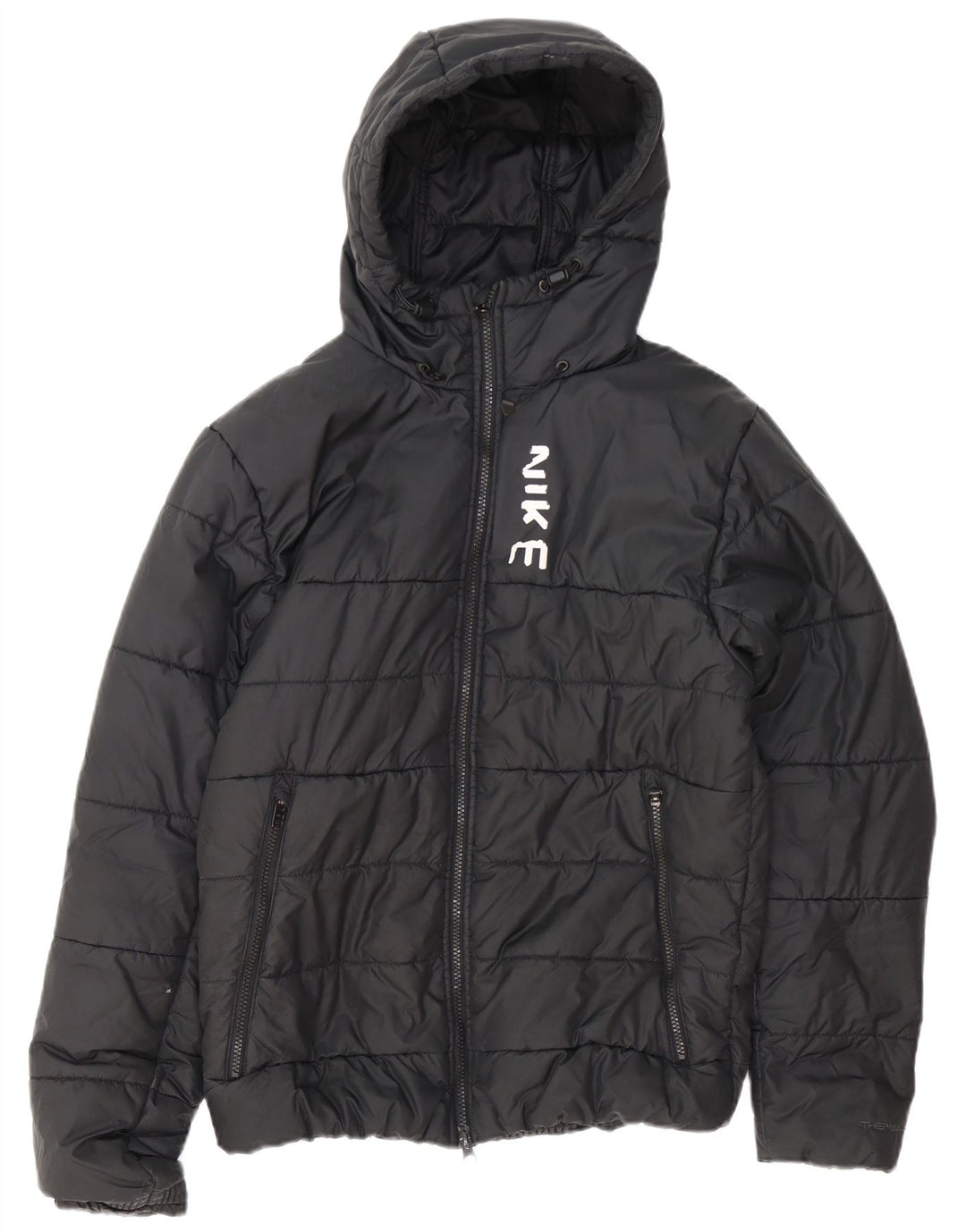 Nike Herre Therma-Fit, polstret hættejakke UK 38 Medium Sort Polyester