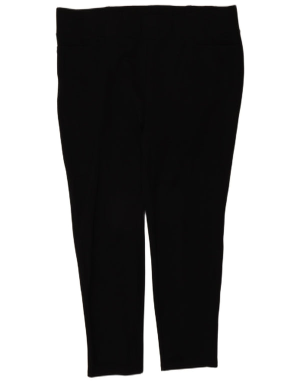 Marks & Spencer Womens Autograph Cropped Trousers UK 18 XL W38 L27 Black