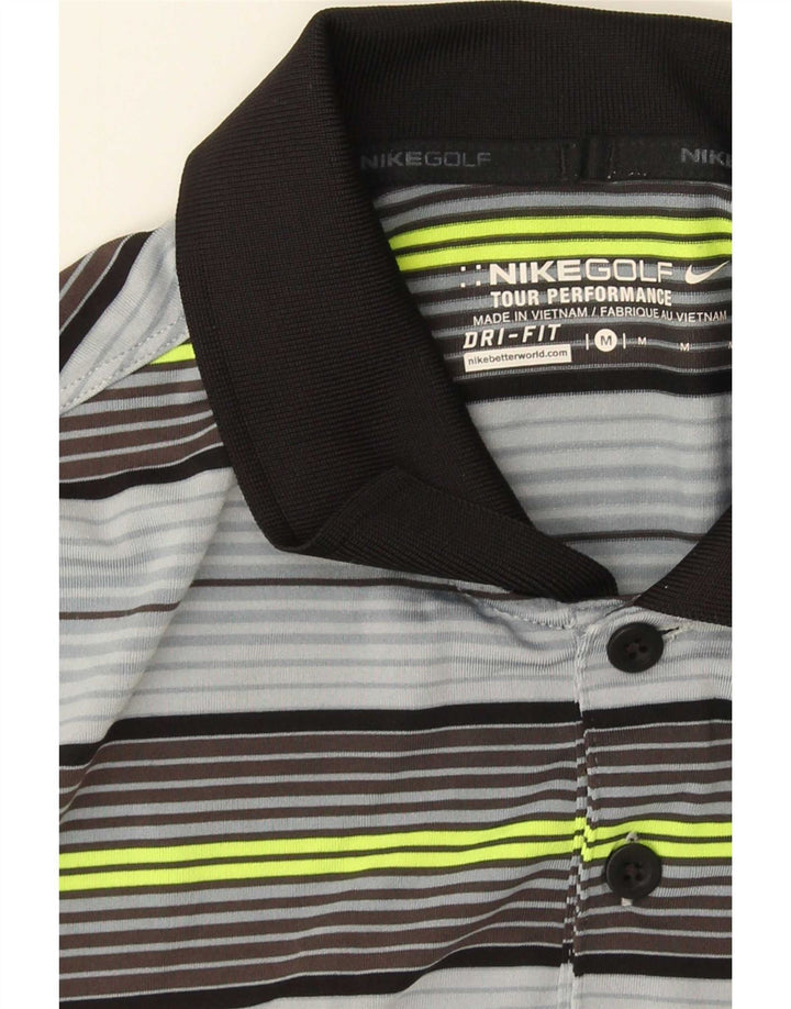 Nike Herre Dri Fit Polo Shirt Medium Flerfarvet Stribet