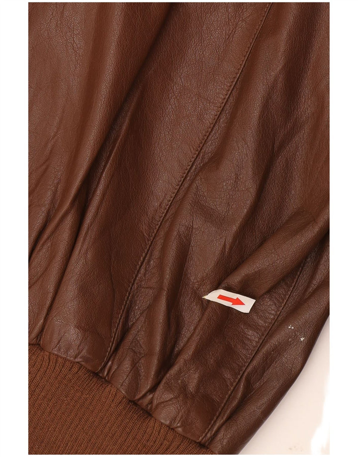 Vintage herre læderjakke UK 38 Medium Brown