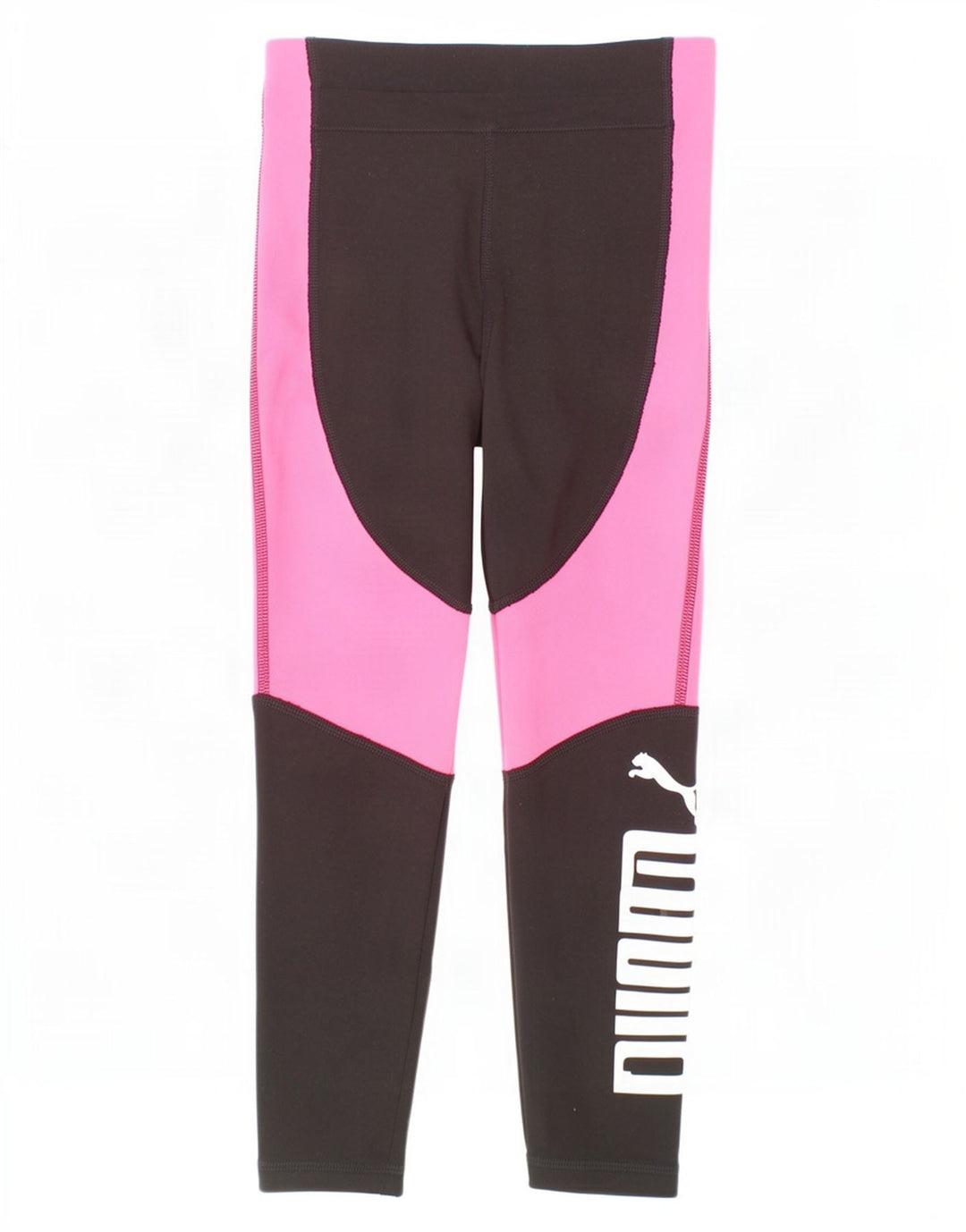 Puma Girls Grafiske Capri Leggings 7-8 år Sort Colourblock Polyester