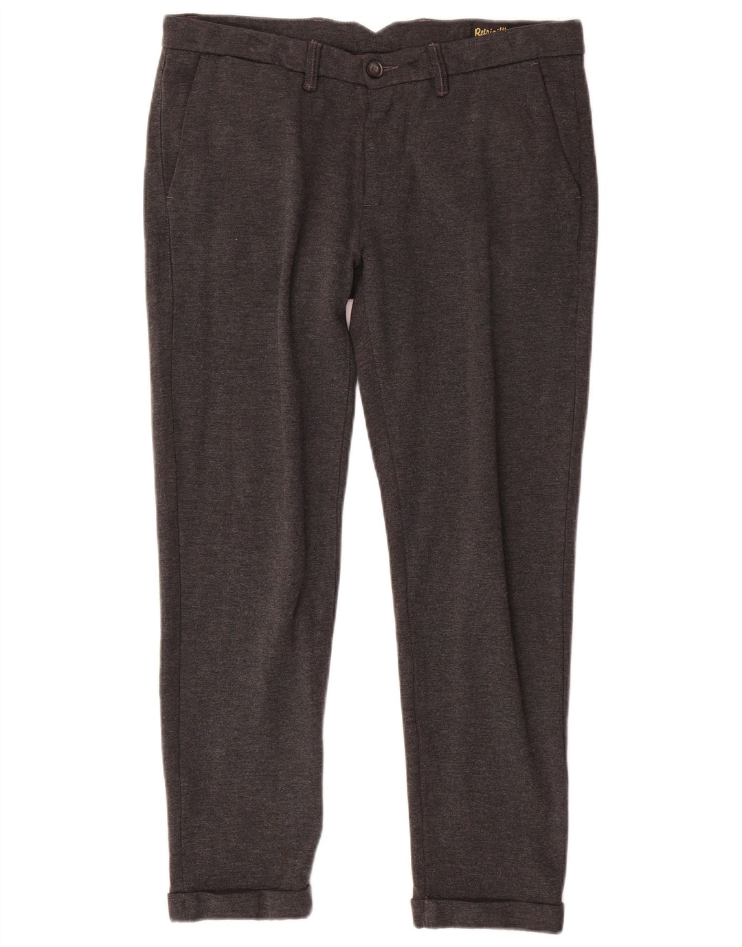 Refrigiwear Herre Slim Chino Bukser W32 L28 Grå Polyamid