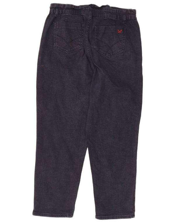 Crew Clothing Womens Cropped Jeans UK 14 Large W34 L25 Navy Blue
