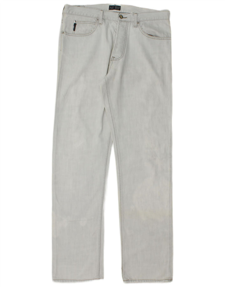 Armani Straight Jeans til mænd W34 L34 Blå