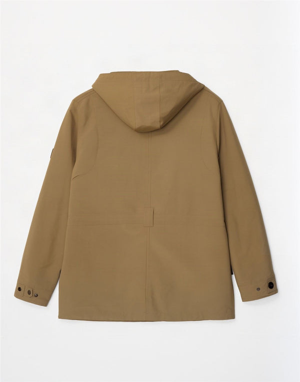 Jack Wolfskin Womens Hooded Utility Jacket UK 14/16 Large Khaki Polyester