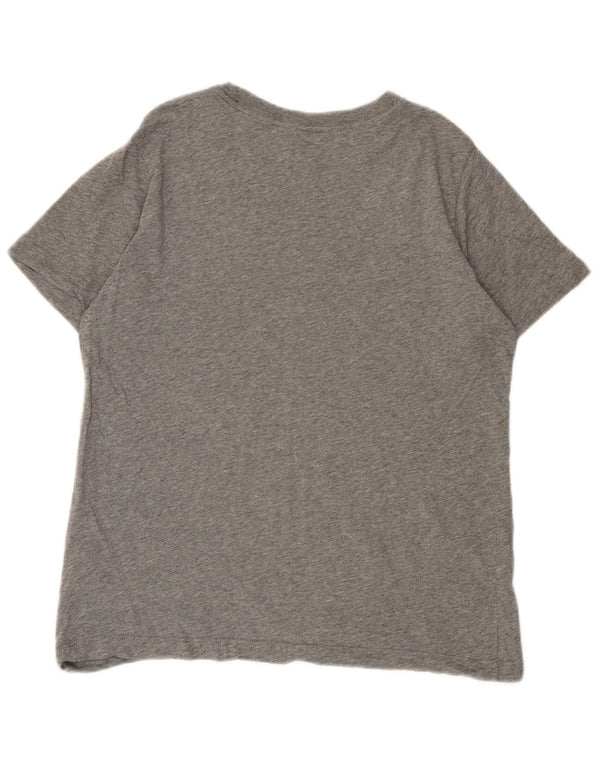 Nike drenge grafisk t-shirt top 13-14 år XL grå flækket bomuld