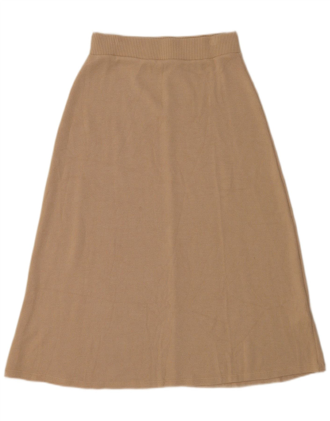 Zara Dame Midi Nederdel Medium W28 Beige Viscose