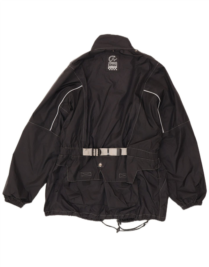 Spidi Herre grafisk regnjakke UK 38 Medium Sort Nylon