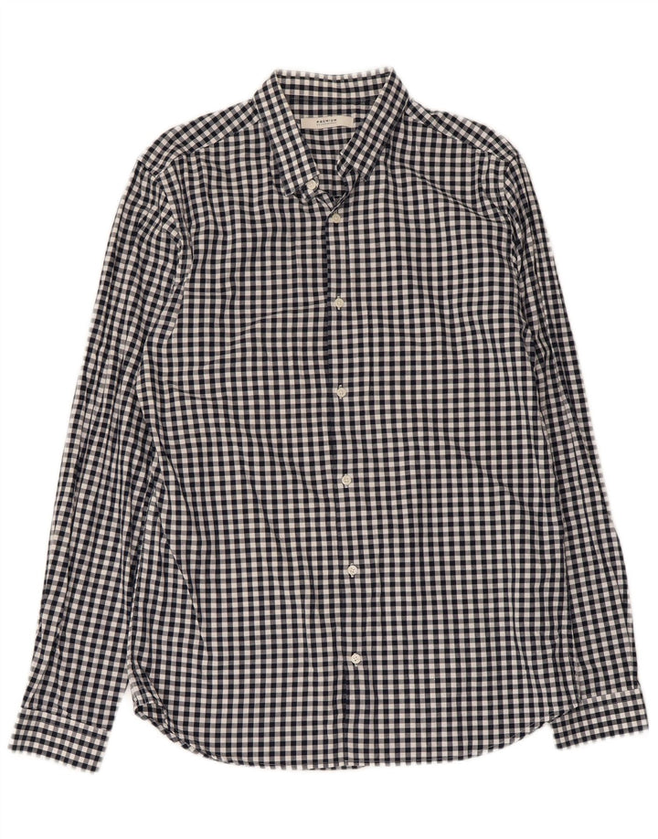Jack & Jones Herreskjorte Medium Navy Blue Gingham Cotton