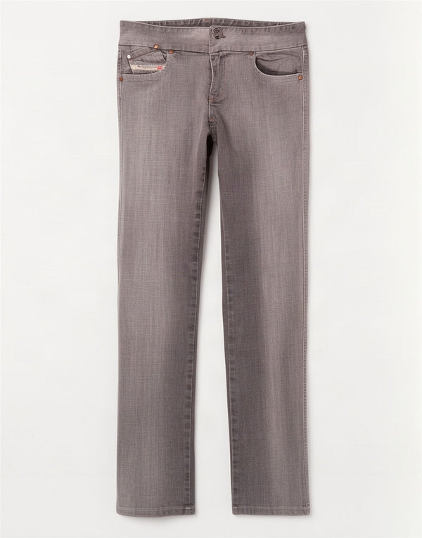 Diesel Dame Slim Jeans W29 L31 Grå Bomuld