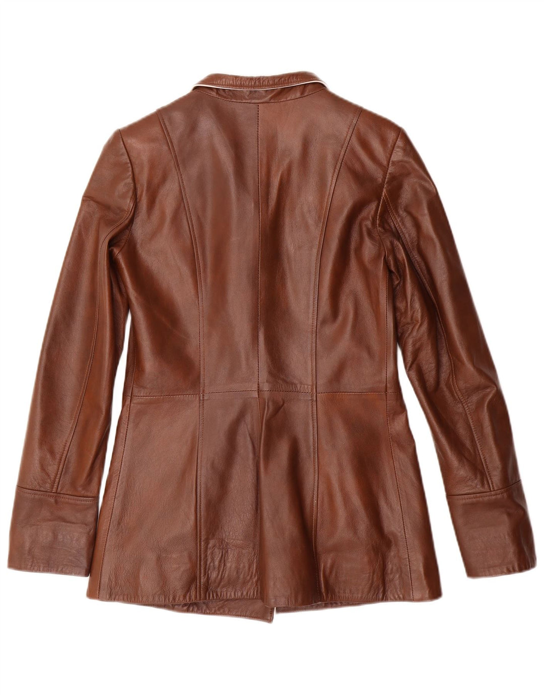 Giorgio Di Mare Dame Læderjakke UK 6 XS Brun Læder
