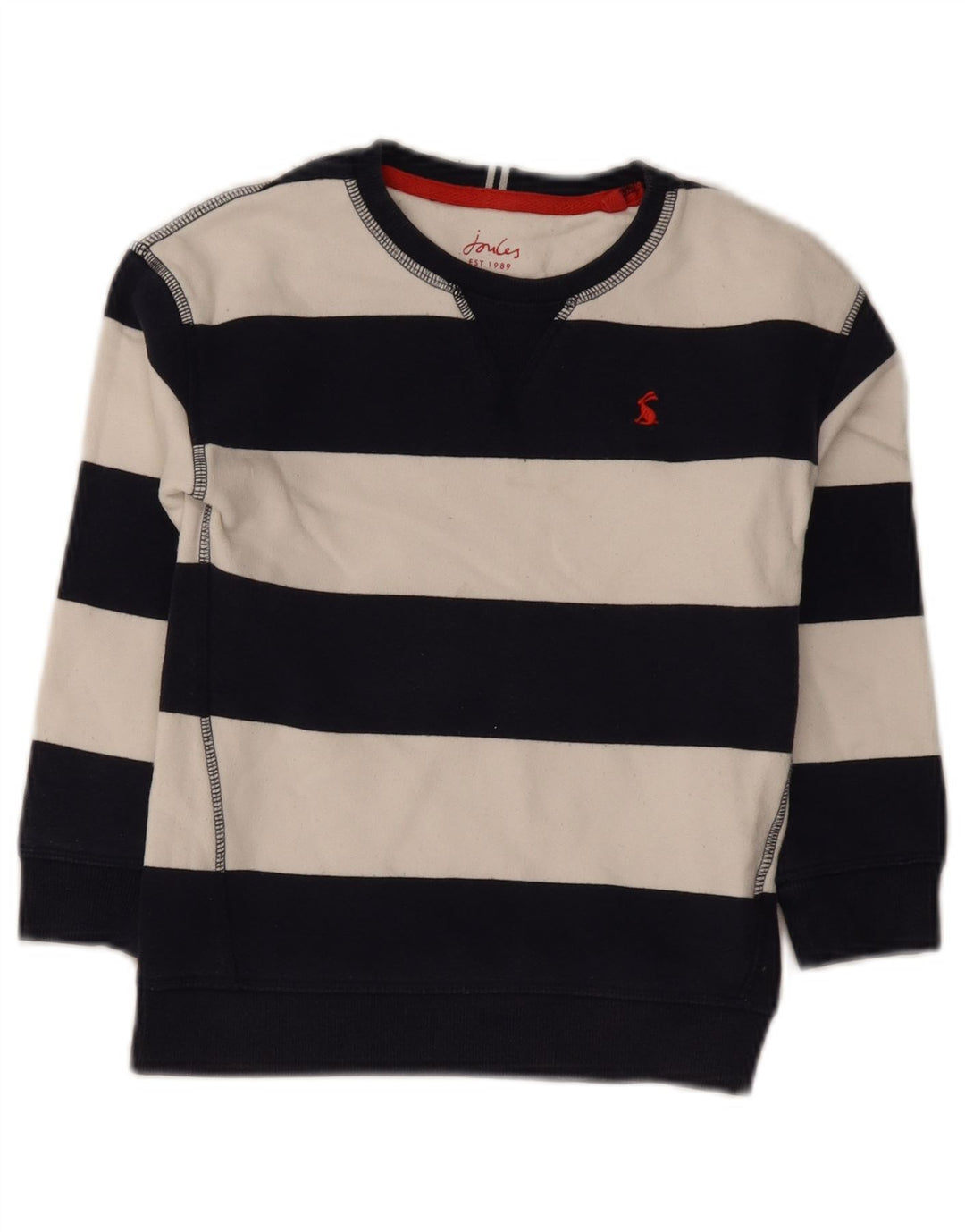 Joules Boys Sweatshirt Jumper 7-8 år Marineblå stribet