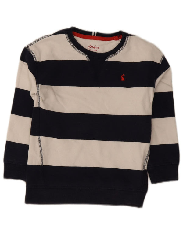 Joules Boys Sweatshirt Jumper 7-8 år Marineblå stribet
