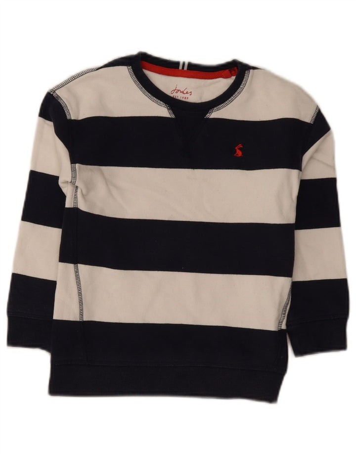 Joules Boys Sweatshirt Jumper 7-8 år Marineblå stribet