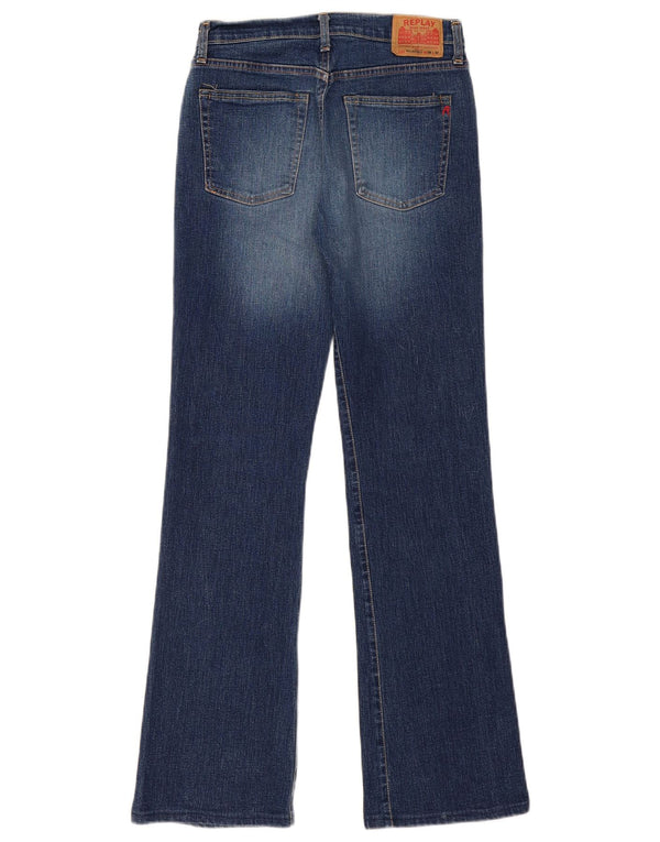 Replay Dame Bootcut Jeans W30 L32 Blå Bomuld