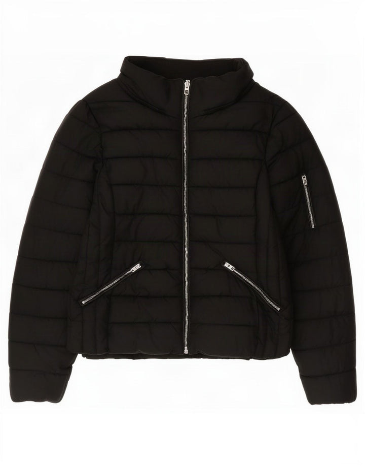 Zara Dame Trafaluc polstret jakke UK 16 Stor sort nylon