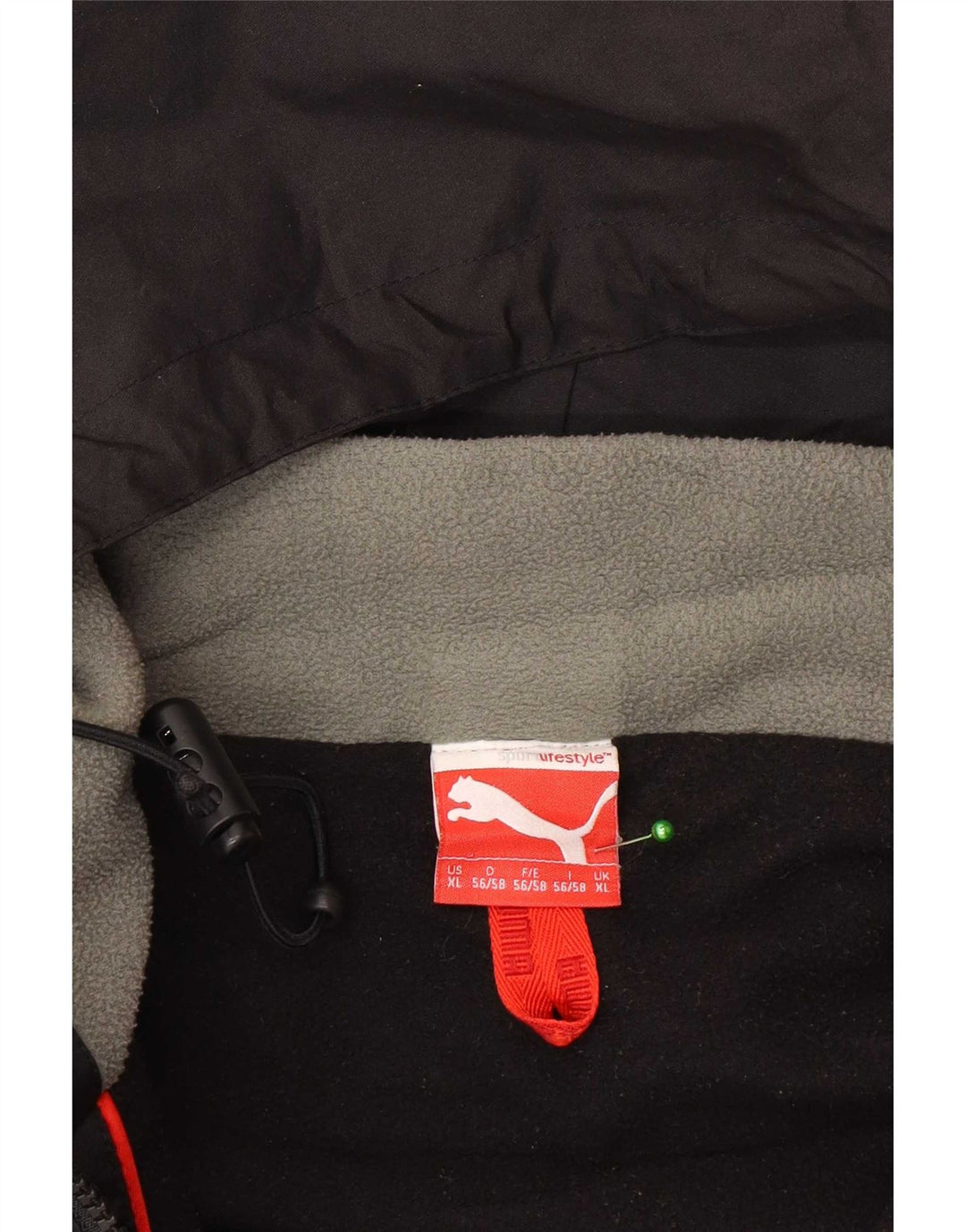 Puma Herre Hættetrøje Windbreaker Jacket UK 42 XL Sort