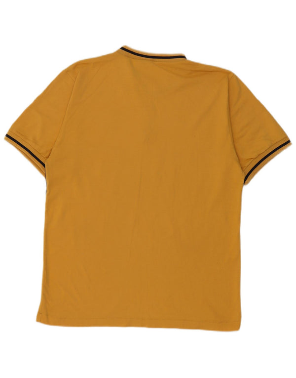 Levi's T-shirt med lynlås til mænd til mænd, medium gul Colourblock Bomuld