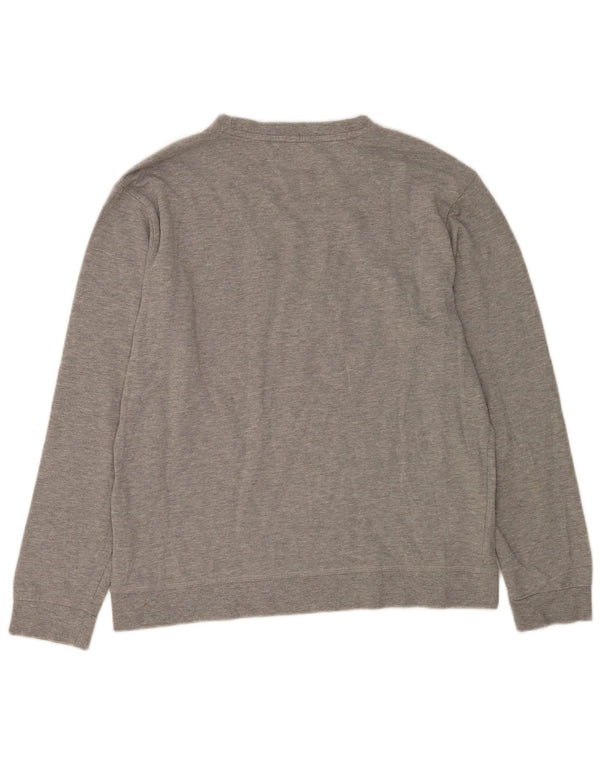 Americanino Herre Grafisk Sweatshirt Jumper 2XL Grå Flecked Bomuld