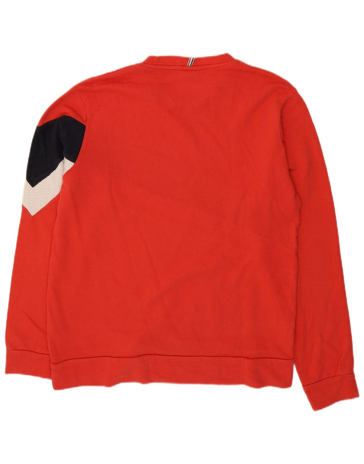 Jack & Jones Herre Sweatshirt Jumper XL Rød Colourblock Bomuld
