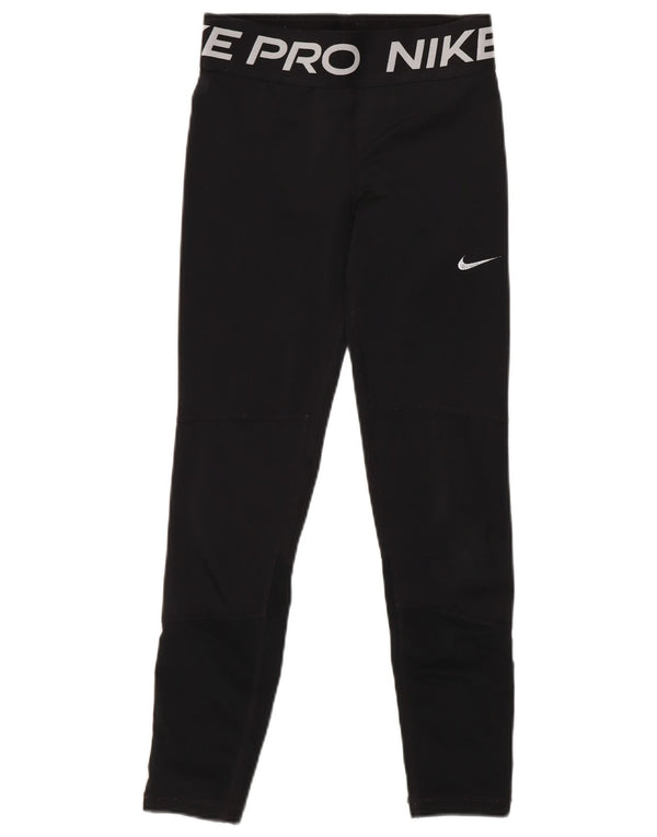 Nike Girls Leggings 8-9 år WSmall Black Polyester