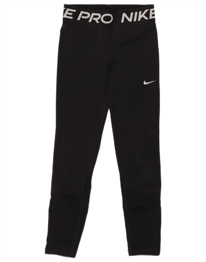 Nike Girls Leggings 8-9 år WSmall Black Polyester