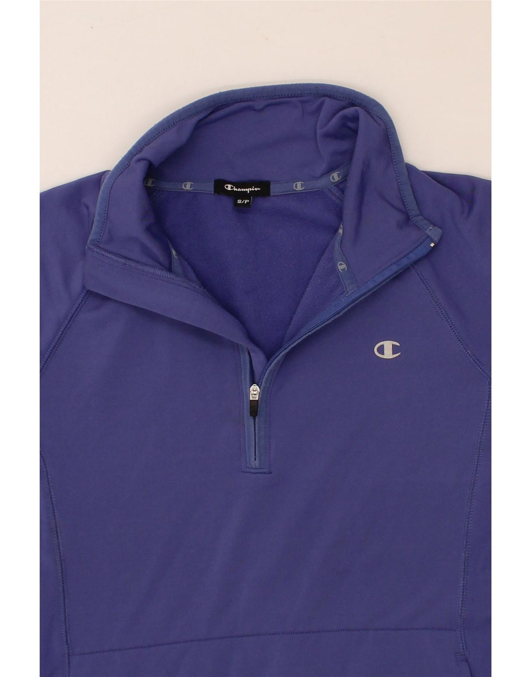 CHAMPION Womens Zip Neck Pullover Tracksuit Top UK 10 Small Navy Blue Vintage Champion and Second-Hand Champion from Messina Hembry 