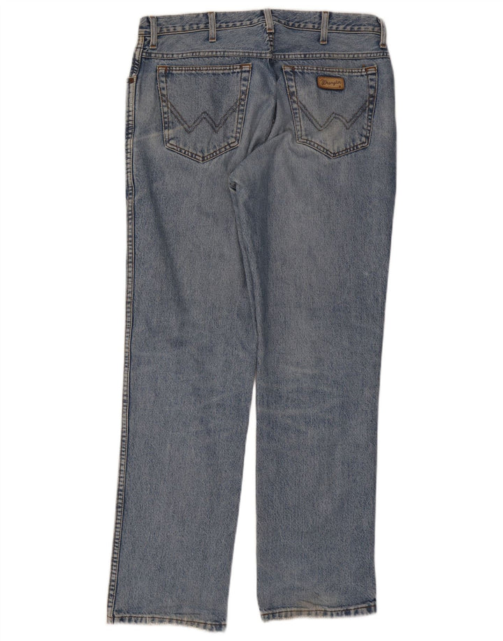 Wrangler Herre Texas Straight Jeans W35 L32 Blå Bomuld