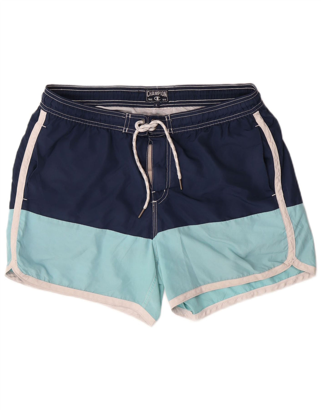 CHAMPION Badeshorts til mænd Large Navy Blue Colourblock