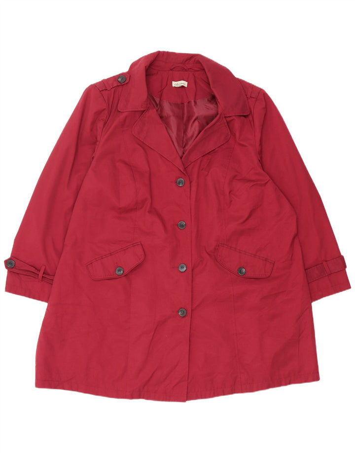 Marks & Spencer Womens Autograph Oversized Trench Coat UK 18 XL Burgundy