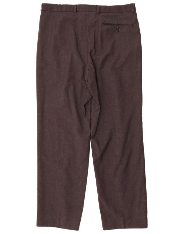 Marks & Spencer Herre Pegged Suit Bukser W34 L29 Grå Uld