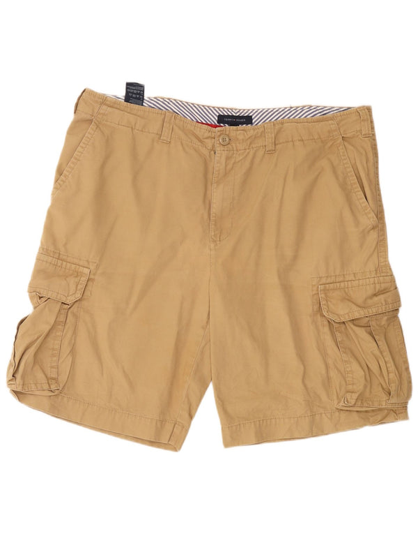 Tommy Hilfiger Herre Cargo Shorts W40 XL Beige Bomuld