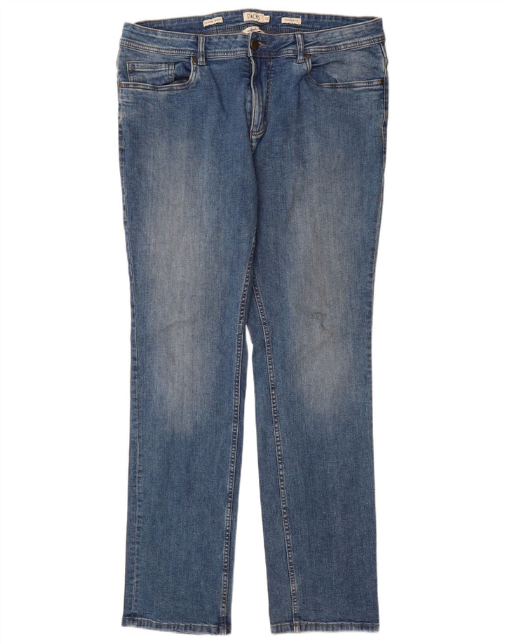 Dacks Herre Regular Fit Straight Jeans IT 52 XL W36 L33 Blå