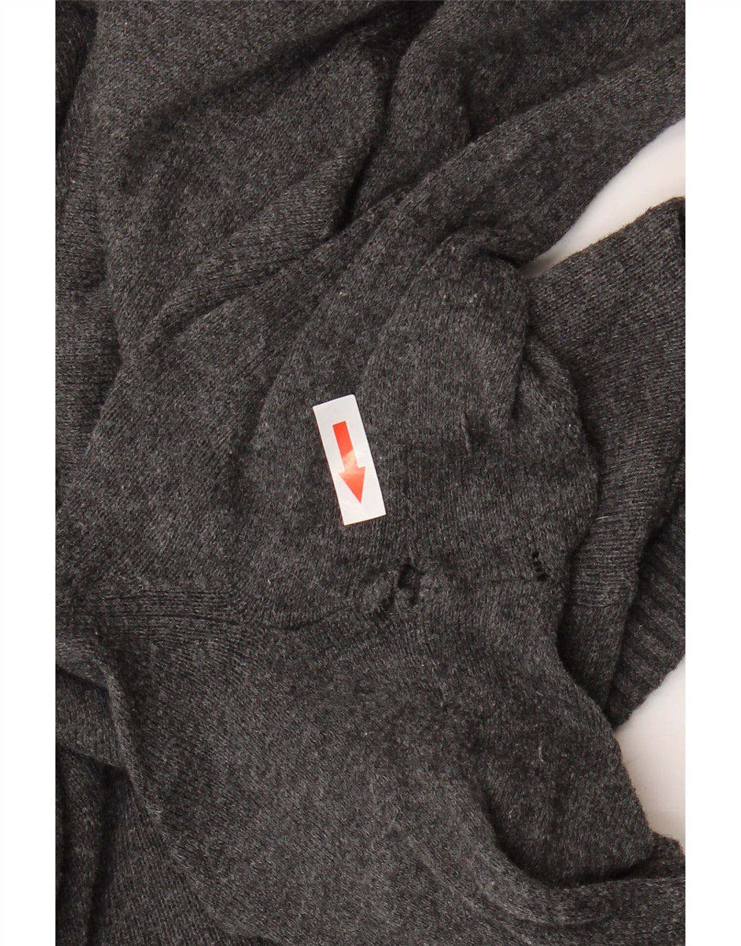 Abercrombie & Fitch Herre V-hals sweater mellemgrå bomuld