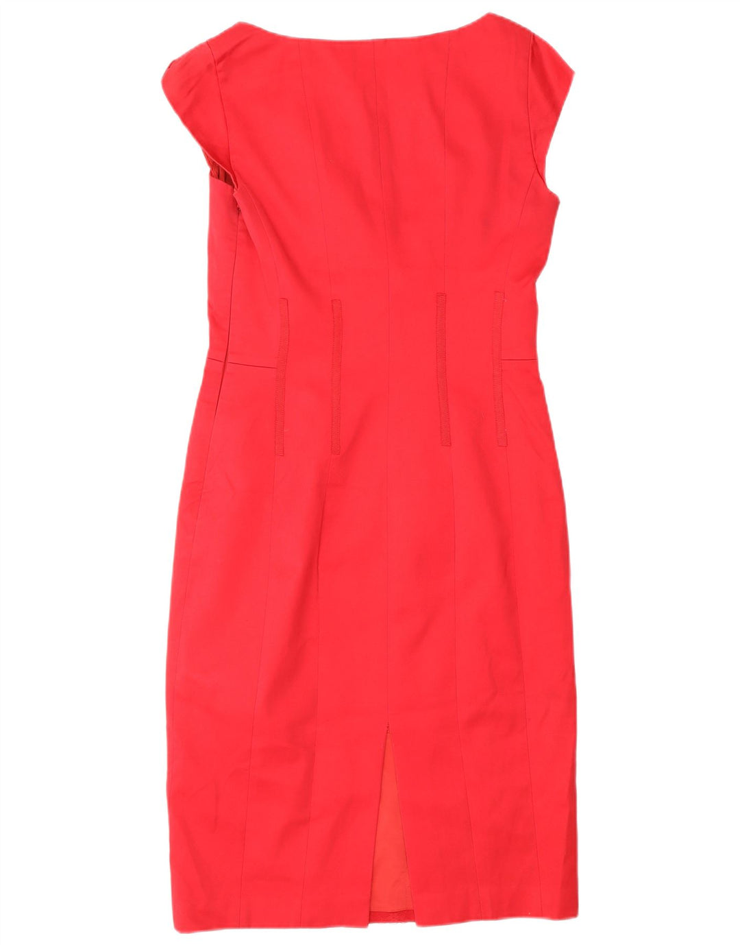 COAST Womens Sheath Dress UK 10 Small Red Bomuld