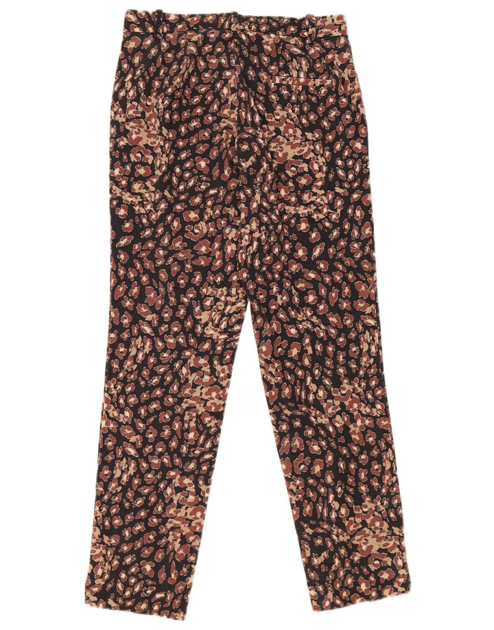 Marks & Spencer kvinders abstrakt mønster fritidsbukser UK 8 Small W26 L25