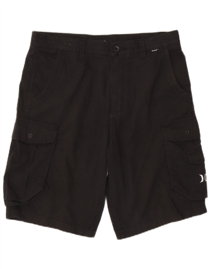 Hurley Herre Cargo Shorts W32 Medium Sort Bomuld