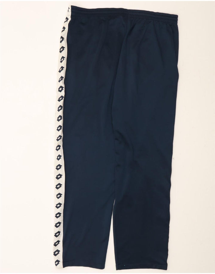LOTTO Mens Graphic Tracksuit Trousers XL  Navy Blue Vintage Lotto and Second-Hand Lotto from Messina Hembry 