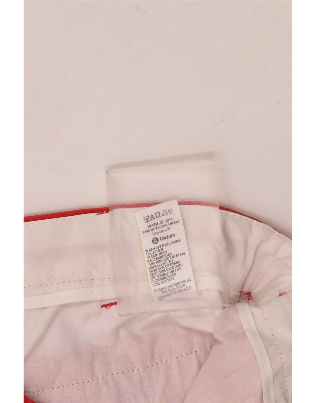 Marks & Spencer Herre Chino Shorts W36 Large Orange Bomuld