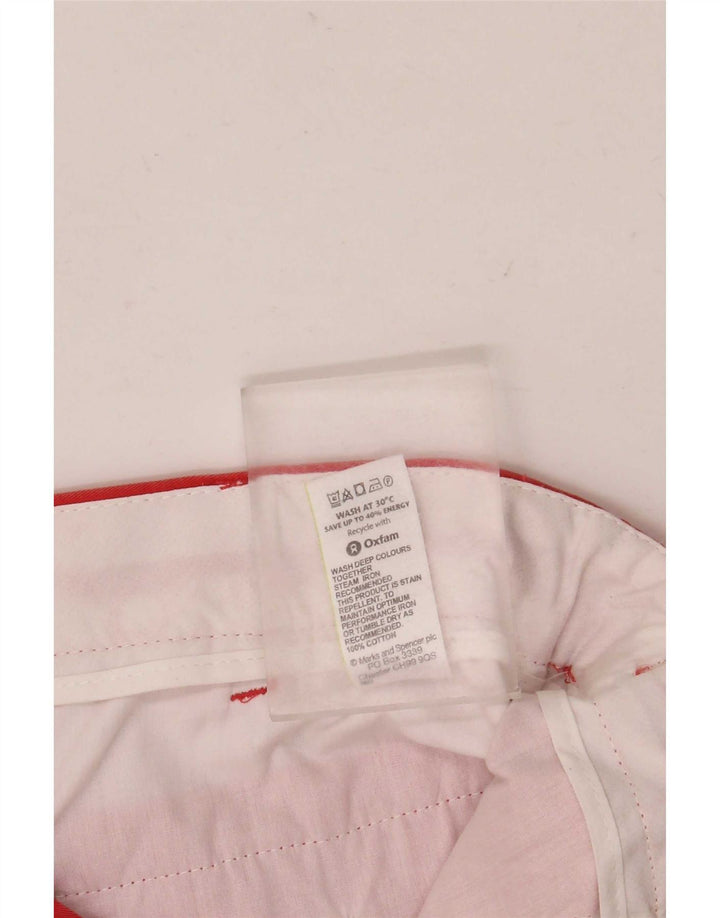 Marks & Spencer Herre Chino Shorts W36 Large Orange Bomuld