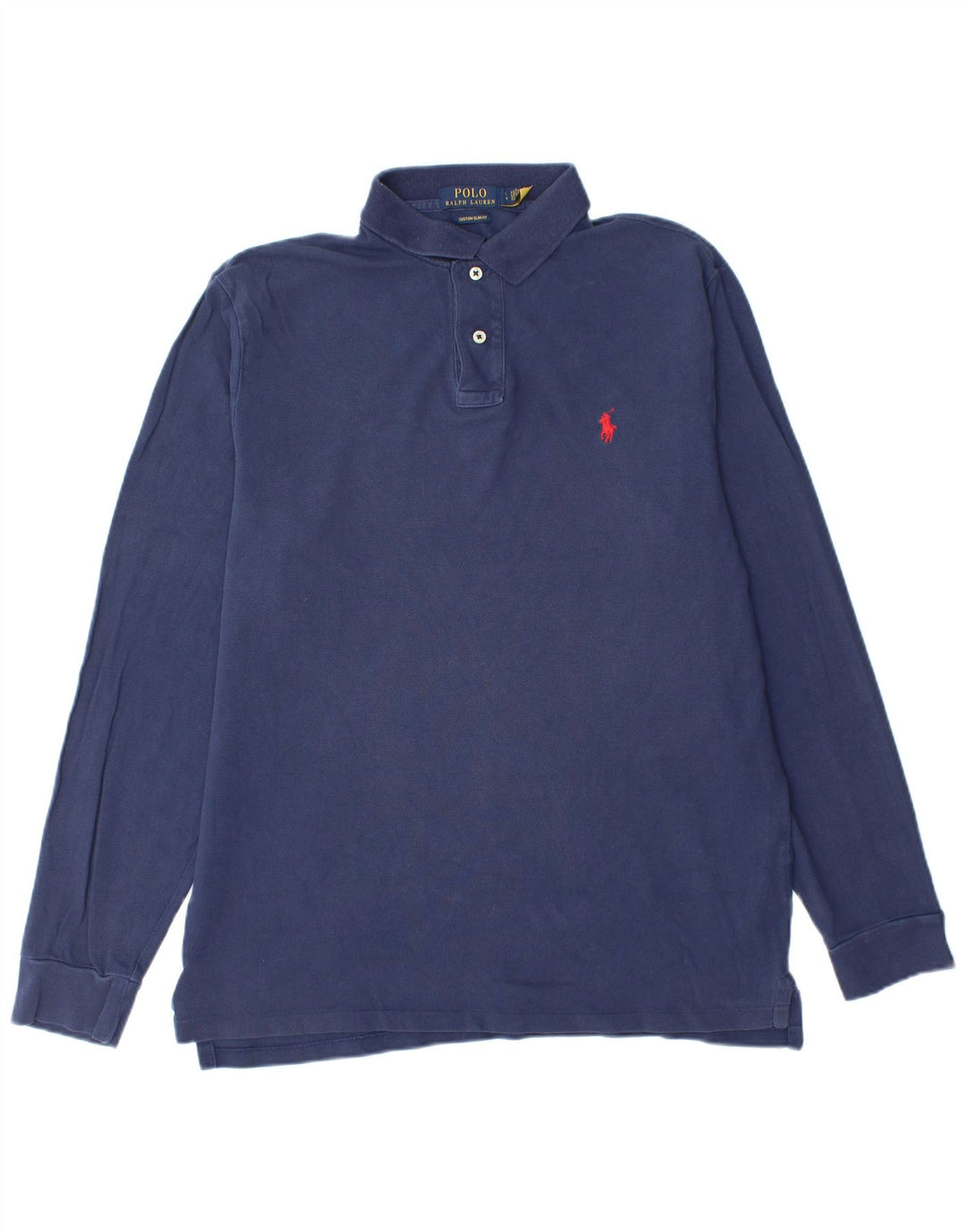 POLO RALPH LAUREN Herre Custom Slim Fit Polo Shirt Large Navy Blue