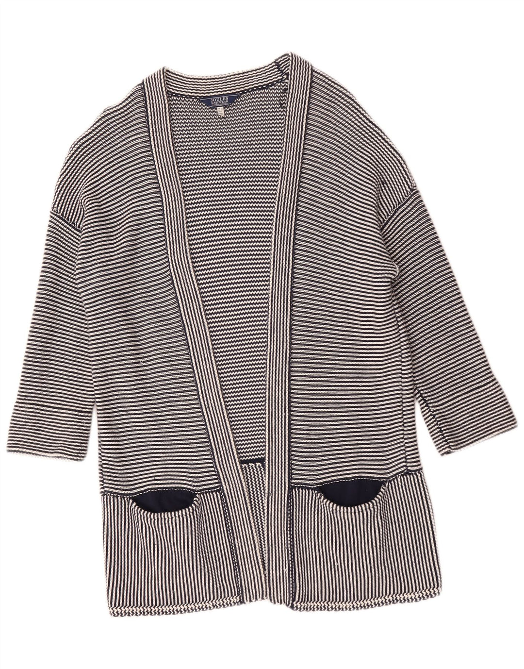 Joules Womens Oversized Longline Cardigan Sweater UK 14 Large Blue