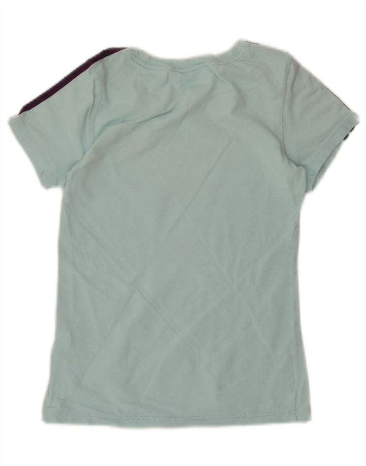 ADIDAS Womens T-Shirt Top EU 36 Small Blue Vintage Adidas and Second-Hand Adidas from Messina Hembry 