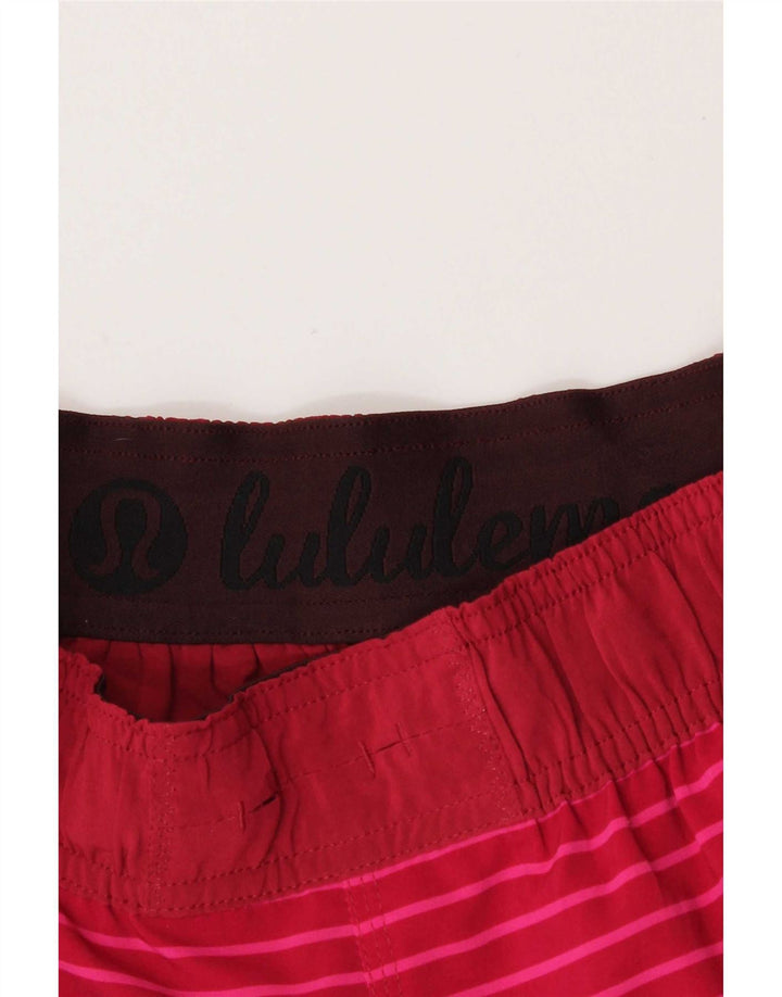 Lululemon Dame Sports Shorts US 6 Medium Pink Stribet