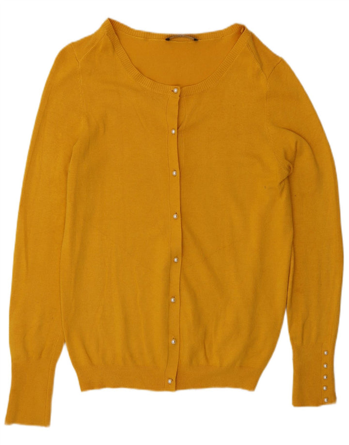 Zara Dame Cardigan Sweater UK 14 Stor Gul