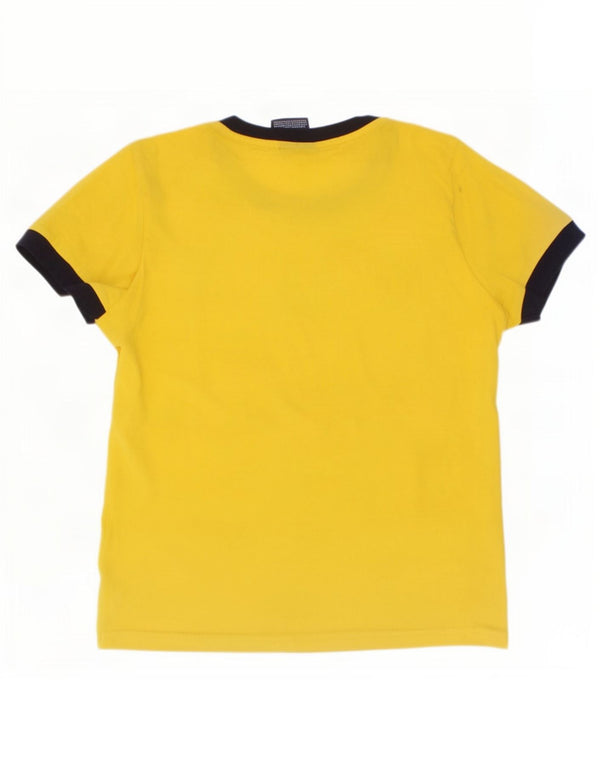 Champion Boys Grafisk T-Shirt Top 9-10 år Medium Gul Bomuld