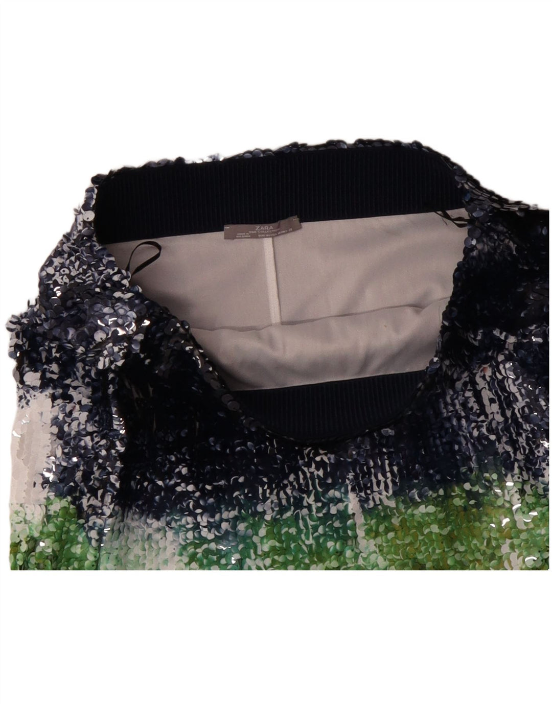 ZARA lige nederdel til kvinder Medium W28 Flerfarvet Colourblock Polyester