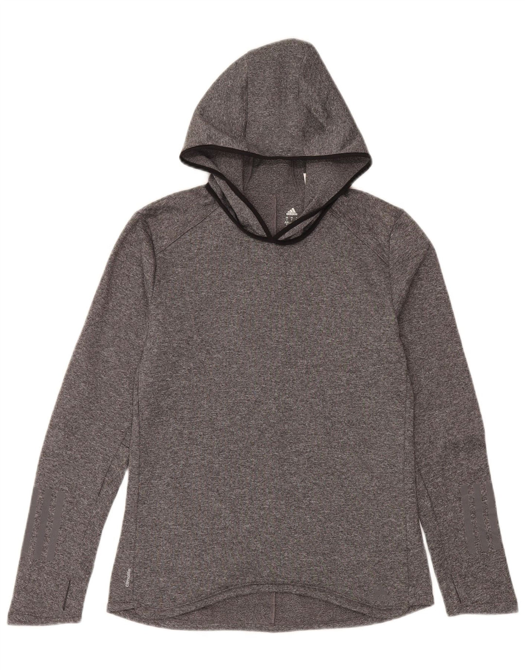 Adidas Dame Climalite Hoodie Jumper UK 8/10 Small Grey Polyester