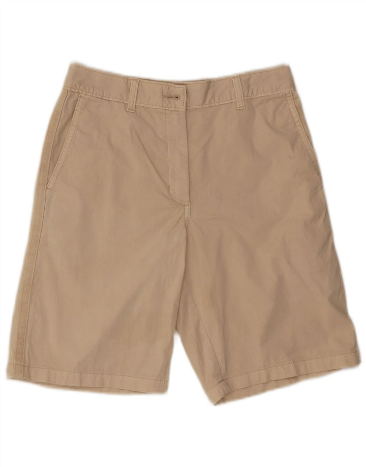 Marks & Spencer Chino Shorts til kvinder UK 8 Small W27 Beige Bomuld