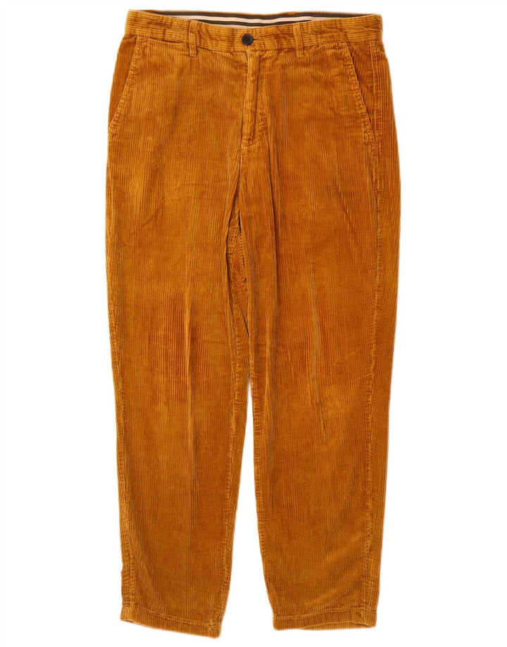 Zara Herre tilspidsede fløjlsbukser W30 L27 brun bomuld